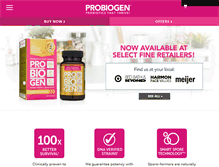 Tablet Screenshot of probiogen.com